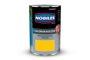 NOBILES Chlorokauczuk Emalia do betonu i metalu Żółty wysoki Połysk 0,9L/op.