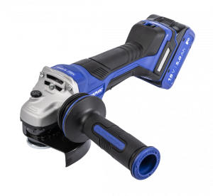 RAWLPLUG Szlifierka Kątowa 18V 125Mm Włącz. Łopat. Reg Obrotów, 2X Akumulator 5,0Ah, Ładowarka 6,5A, Rawlcase