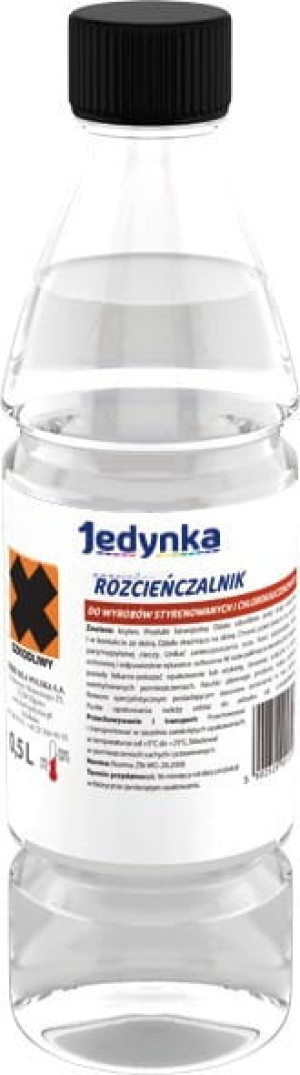 Jedynka Rozcieńczalnik do wyr. styrenowanych i chlorokauczukowych 0,5L/op.