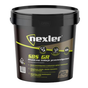 NEXLER SBS GR Bitumiczna izolacja przeciwwilgociowa 20kg/op. 33szt/pal. (W-BR005-A0000-NX1C-2000)