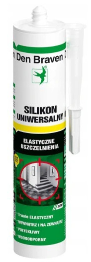 Den Braven Silikon 1001U uniwersalny 280ml Brązowy 12szt/op.