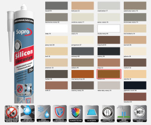 SOPRO Silikon 58 umbra (232) uszczelniacz sanitarny