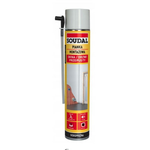 SOUDAL Piana montażowa wężyk 750ML okna / drzwi niskoprężna