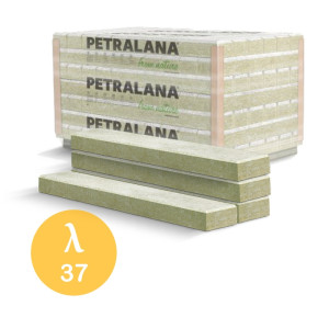 PETRALANA Wełna PETRALAMELA-FG ^0,037 1200/200/100, fazowane płyty z wełny skalnej 28,80m2/pal. 1 szt/0,24m2 (5183)