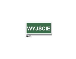 BIS znak informacyjny BHP Wyjście ZE-33