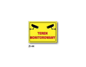 BIS - ZNAK Teren monitorowany (ZI-44)