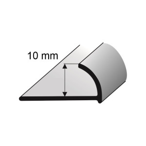 Krawędziówka 10mm alum. 2,5m lakierowana BIAŁA