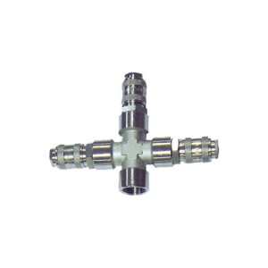 Trójnik z szybkozłączami gw. wew. 1/2" GAV 0135.2