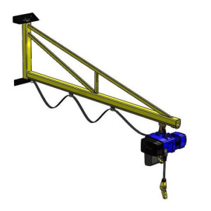 Żuraw warsztatowy przyścienny p24 NIKO 24.J095 5000mm 80kg