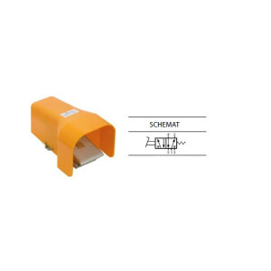 Zawór nożny w obudowie 5/2 1/4" TEKMA TG-25-J-08G