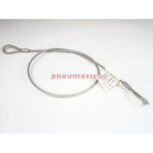 Linka stalowa z pętelkami oc. PCV 5mm x 1,0m