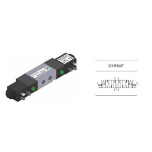 Zawór elektropneumatyczny 5/3 CC PNEUMAX 1/4 8884.53.33.35.F05 DC24
