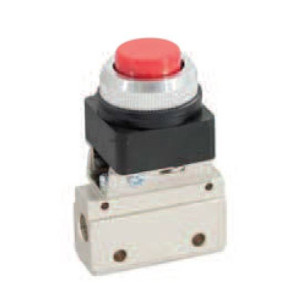 Zawór ręczny z przyciskiem TEKMA 3/2 NC G-321-PPL G1/8"