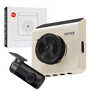 Kamera samochodowa 70mai A400 Biała + kamera tylna 70mai RC09 SET