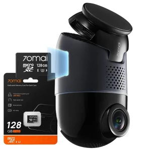 Kamera samochodowa 70mai 4K Omni X800 Czarna + karta 70mai microSD 128GB
