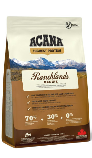 ACANA HIGHEST PROTEIN Ranchlands Dog 2 kg