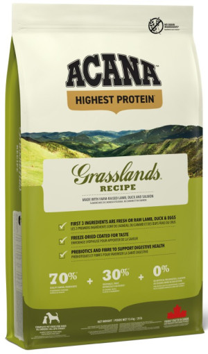 ACANA HIGHEST PROTEIN Grasslands Dog 11,4 kg