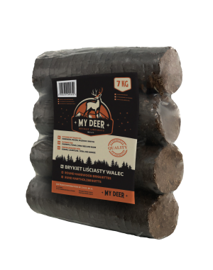 Brykiet Walec 7kg dębowy | Paleta 950 kg
