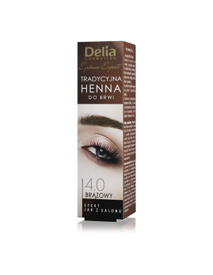 Henna Do Brwi - Tradycyjna Delia Cosmetics 2g, Kolory