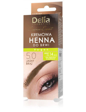 Henna Do Brwi - Kremowa Delia Cosmetics, Trzy Kolory! 15ml