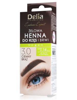 Henna Do Brwi I Rzęs - Żelowa Delia Cosmetics 15ml