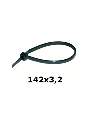 Opaski kablowe 142x3,2 czarne /100SZT 262608 HAUPA