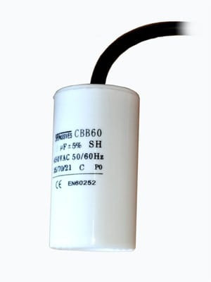 KONDENSATOR 20UF 450V CBB60H-20/450 SR PASSIVES