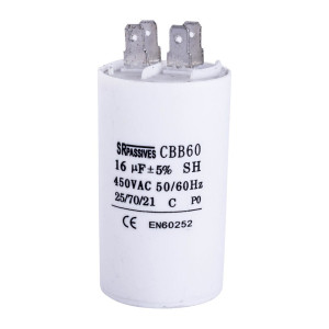 Kondensator12UF 450V CBB60A-12/450 SR PASSIVES