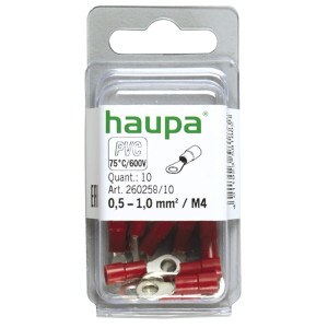 Końcówka oczkowa izol.0,5-1,0/M5 (10szt.) 260258/10/B HAUPA