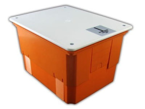 Puszka do złącza odgromowego 210 x 165 x 80 150mm regulowana głębokość pokrywa biała R.8145 PAWBOL