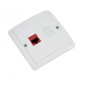 Gniazdo komputerowe RJ45 pojedyncze białe B51/11 KONTAKT-SIMON