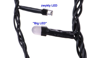 Lampki choinkowe zewnętrzne BIG LED 200LED multikolor BL02-1 VITALUX