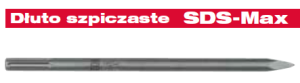 Dłuto SDS-Max Szpicak 400mm 4932343735 MILWAUKEE