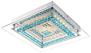 Plafon szklany chrom 1x15W LED PEARL 49354 GLOBO