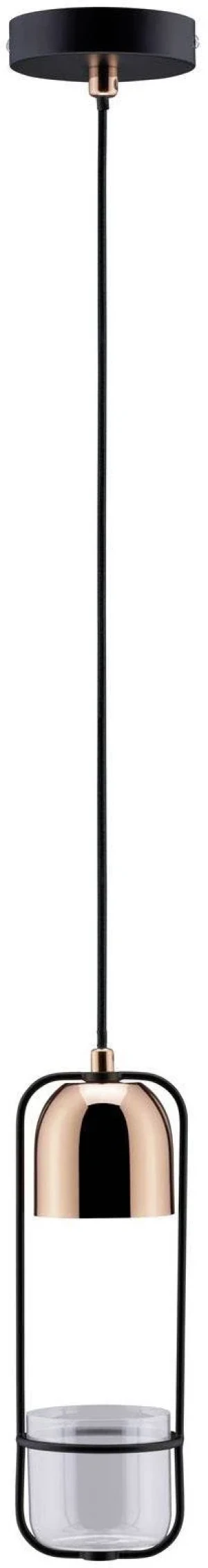 NEORDIC FANJA LAMPA WISZĄCA 1X20W GU10 230V CZARNY/MIEDŹ METAL 79749 PAULMANN
