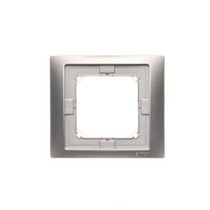 Ramka 1 jednokrotna IP44 inox metalizowany BMRC1B/21 KONTAKT-SIMON