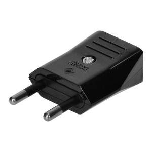 Czarna płaska wtyczka bez uziemienia, 2,5A, 250V OR-AE-1374/B ORNO