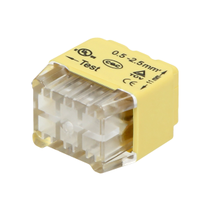 Złączka instalacyjna wciskana 6-przewodowa; dwurzędowa; na drut 0,75-2,5mm²; IEC 300V/24A OR-SZ-8004/6/10 ORNO