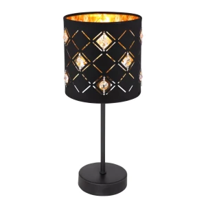 Globo Abbey lampka stołowa czarna 15448T
