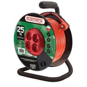 Przedłużacz bębnowy Z/U 25m 3x1,5mm2 ELGOTECH