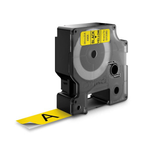 Taśma do drukarek D1 19mm x 7m czarny/żółty S0720880 DYMO