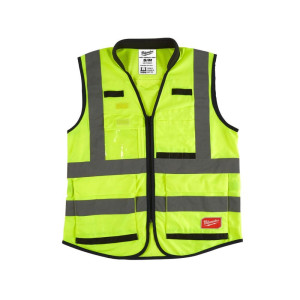 Kamizelka odblaskowa PREMIUM żółta, rozmiar S/M 4932471895 MILWAUKEE