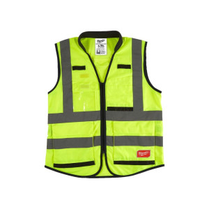 Kamizelka odblaskowa PREMIUM żółta, rozmiar L/XL 4932471896 MILWAUKEE