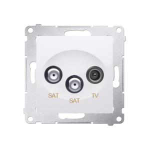 Gniazdo TV-SAT-SAT biały S54 DASK2.01/11 KONTAKT SIMON