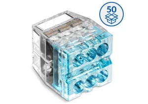 Szybkozłączka wtykowa do drutów i wielodrutów 0,75 4 mm² 6-torowa opak. 50 szt. SIMET