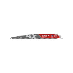 Brzeszczot do drewna z gwoździami AX z węglikiem, 230 mm 5 TPI (5 szt.) 48005526 MILWAUKEE