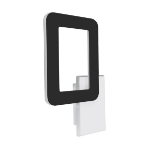 Hop LED D Black White kinkiet 12W 4200K 400lm czarny biały 04183 IDEUS
