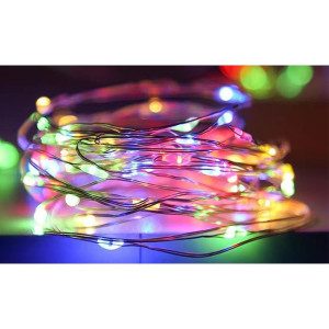 Łańcuch LED świąteczny 3xLR44 20 LED 2m RGB 3629 LVY