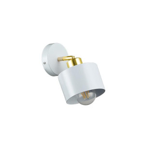 Kinkiet E27 LED Elza ruchomy x1 biały + złoty 3766 LVT