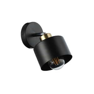 Kinkiet E27 LED Elza ruchomy x1 czarny + miedź 3773 LVT